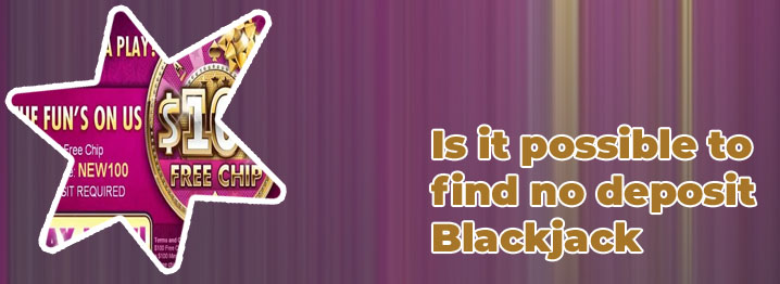 No deposit bonus blackjack casino